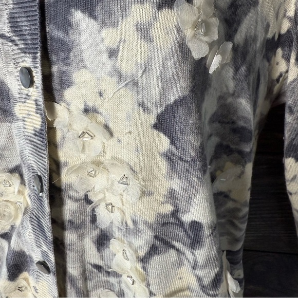 Talbots Petites Silk Blend Cardigan Mori Kei Elvin Enchanted Forest Fairy Size M - Picture 6 of 9